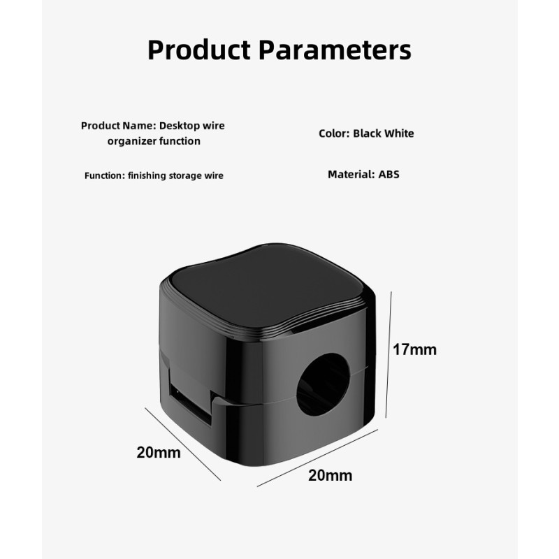 Cable Manager Supplier - Magnetic Clip Desktop Organizer