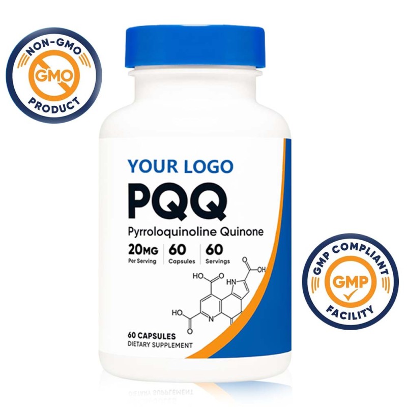 OEM/ODM PQQ Capsules Manufacturer - Private Label Vegetarian Non-GMO Pyrroloquinoline Quinone Dietary Supplement
