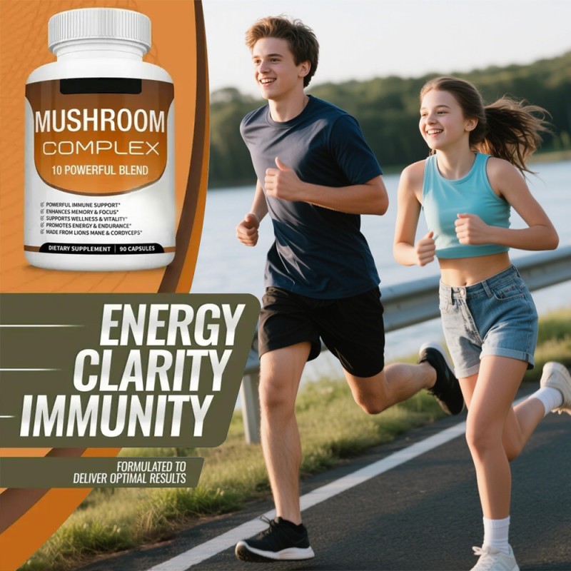 OEM/ODM Lion's Mane Mushroom Capsules Manufacturer - Private Label Vegan Mushroom Supplement for Brain & Memory Support (Private Label)