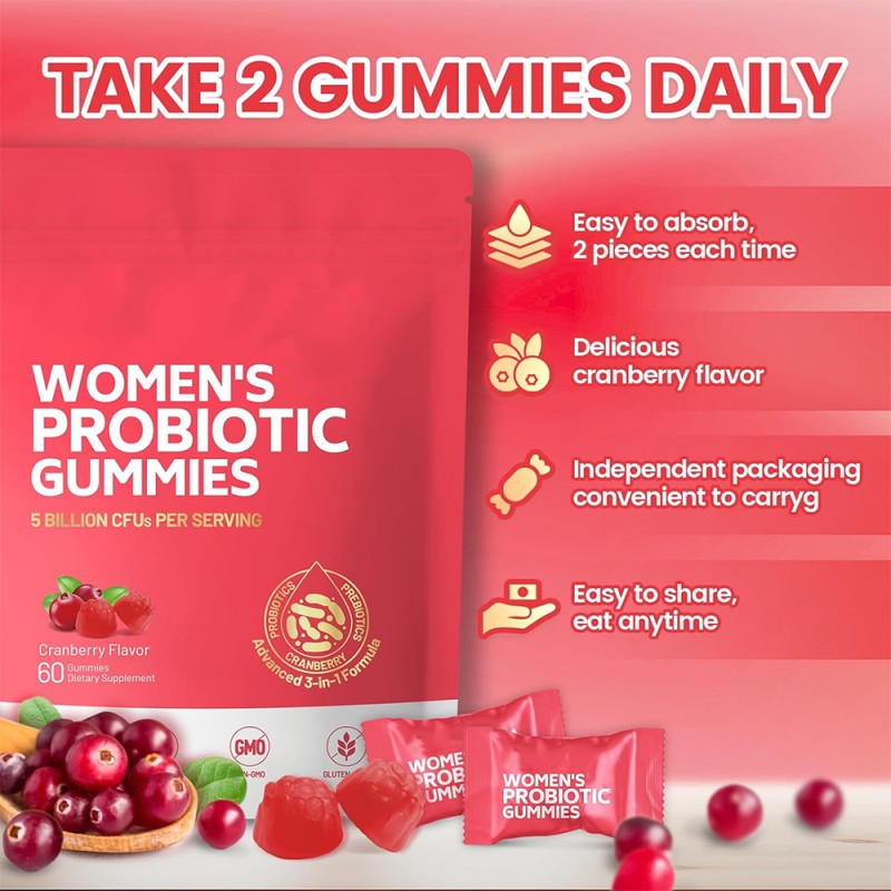 OEM/ODM Women's pH Balance Gummies Manufacturer - Private Label Premium Feminine Probiotic Supplement Gummies