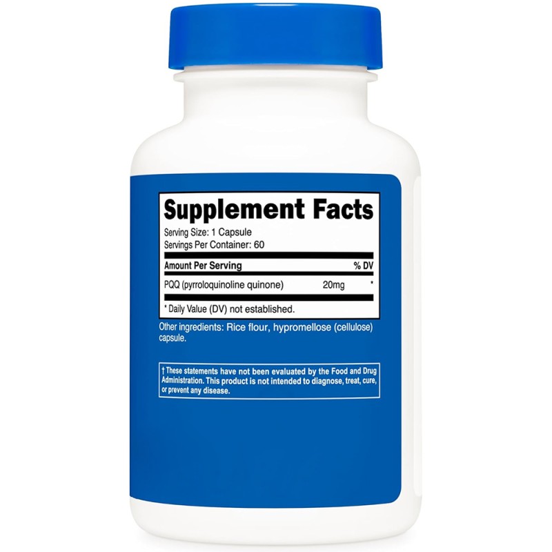 OEM/ODM PQQ Capsules Manufacturer - Private Label Vegetarian Non-GMO Pyrroloquinoline Quinone Dietary Supplement