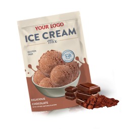 OEM Ice Cream Mix Manufacturer - Private Label Customizable Non-GMO Chocolate Ice Cream Powder (No Artificial Colors