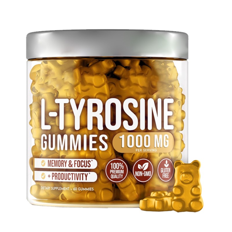OEM/ODM Tyrosine Gummies Manufacturer - Private Label Customizable Sugar-Free Fruit-Flavored Tyrosine Powder Gummies (Dietary Supplement)