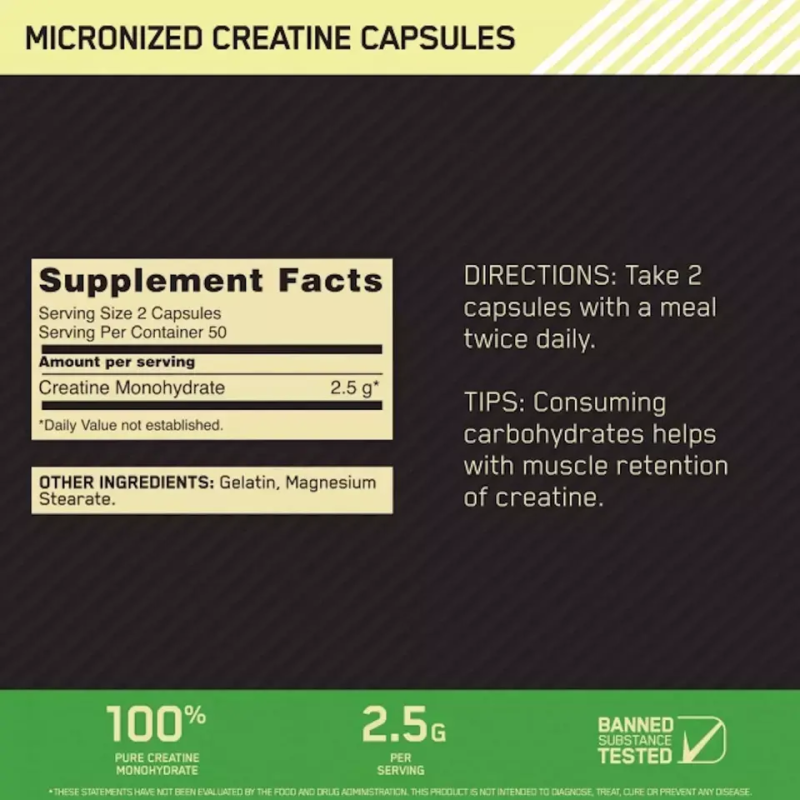 OEM Micronized Creatine Monohydrate Capsules Manufacturer - Private Label Nutrition Supplement for Muscle Building