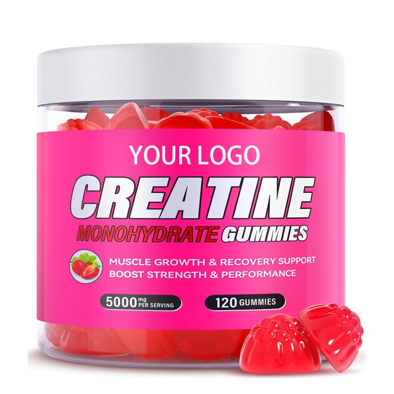 OEM/ODM Creatine Pre-Workout Gummies Manufacturer - Private Label Sugar-Free Creatine Monohydrate Chewable Gummies