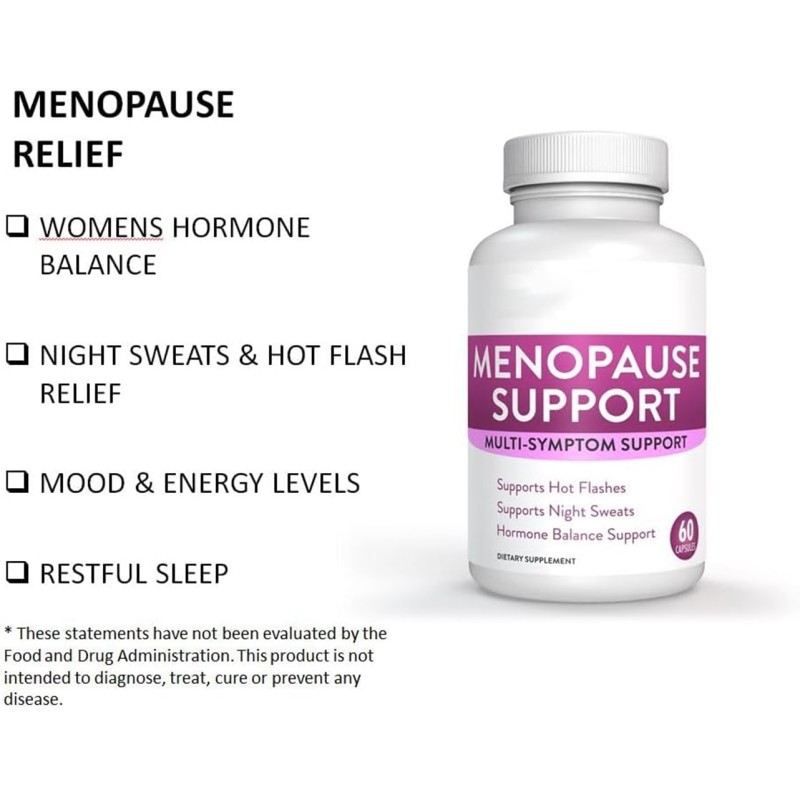 Menopause Supplements Capsule Manufacturer - OEM/ODM Private Label Multivitamin Plant Extract Capsules for Hormonal Balance (Hot Flashes/Night Sweats)