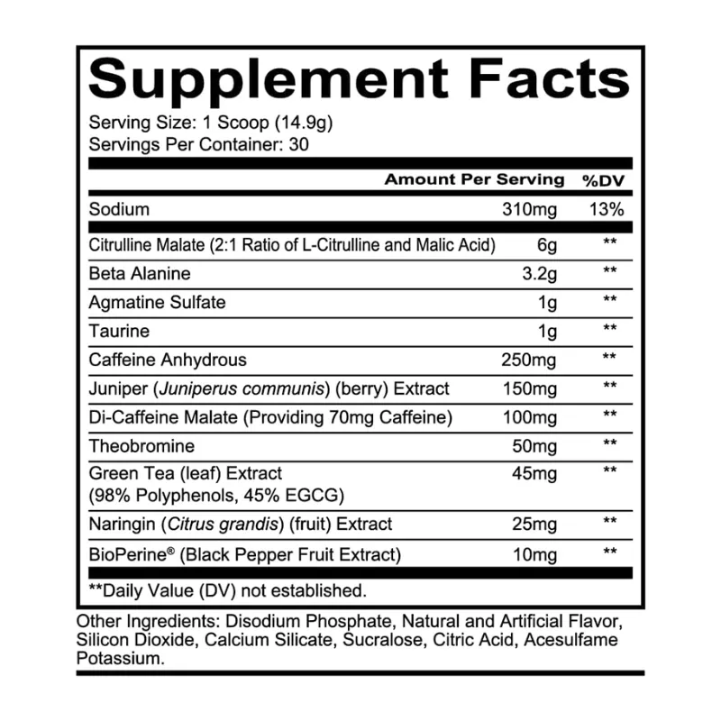 OEM Vitamin Dietary Fiber Powder Manufacturer - Private Label Pre Workout Energy Sports Nutrition Dietary Supplement