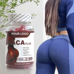 OEM Maca Plus Gummies Manufacturer - Private Label 1500mg Big Booty Enhancer Gummies with Black Maca Root Multivitamin