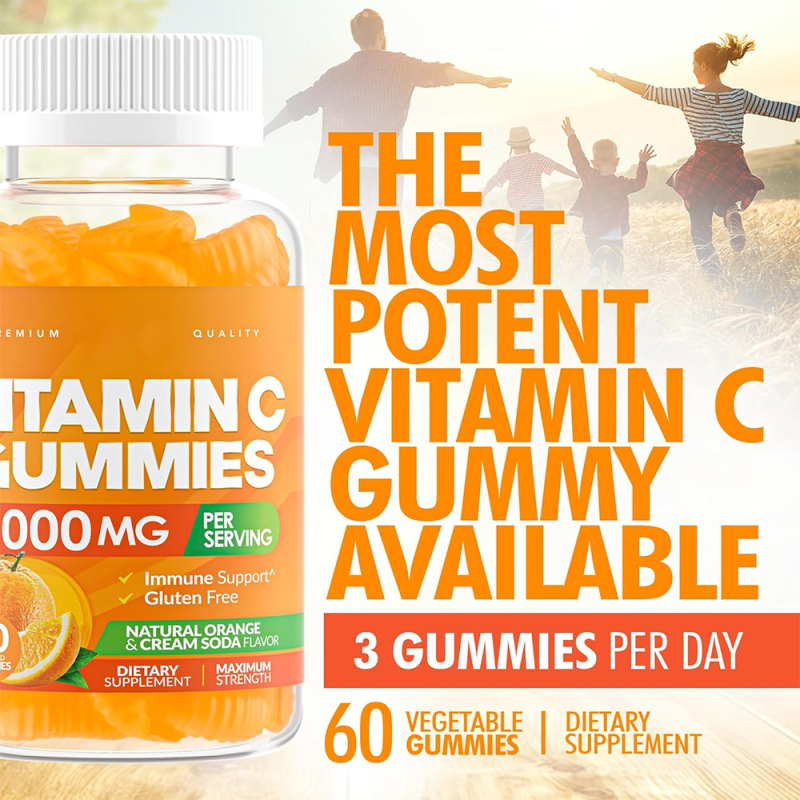OEM Vitamin C Gummies Manufacturer - Private Label Vitamin C Supplements for Adults & Kids (Immune System & Collagen Support)