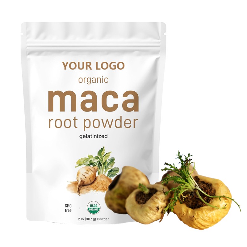 Organic Maca Root Powder Manufacturer - OEM/ODM Private Label Vegan Herbal Supplement Rich in Antioxidants (Non-GMO)