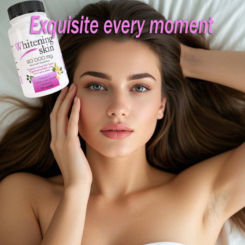 L-Glutathione Whitening Capsules Manufacturer - OEM/ODM Private Label 90000mg Vegan Skin Brightening Supplements (Dark Spots & Acne Scar Care)