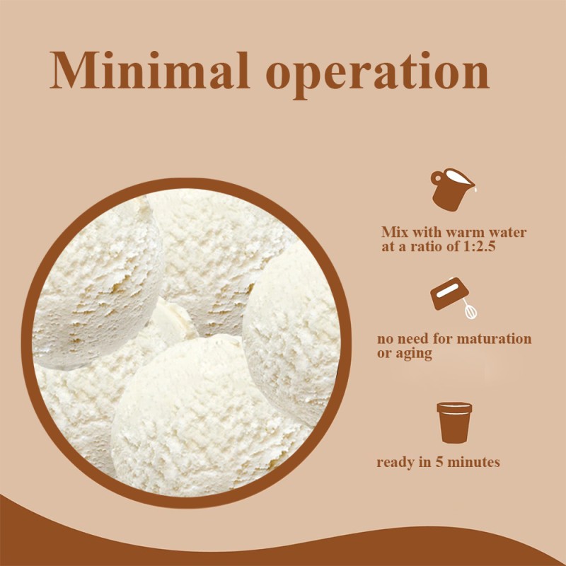 OEM Vitamin-Fortified Ice Cream Powder Manufacturer - Private Label Original Customizable Ice Cream Mix (Support Bulk Wholesale)