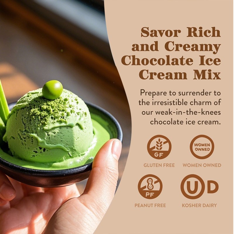 OEM/ODM Soft Serve Ice Cream Powder Manufacturer - Private Label 1Kg Homemade Green Matcha Ice Cream Mix