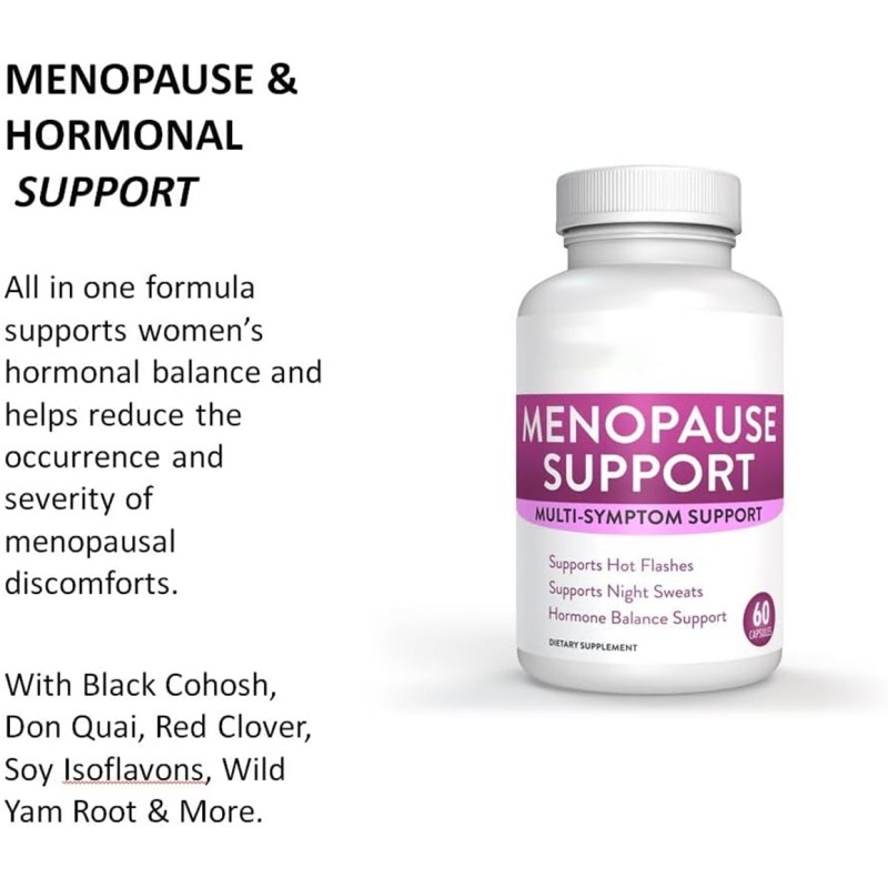 Menopause Supplements Capsule Manufacturer - OEM/ODM Private Label Multivitamin Plant Extract Capsules for Hormonal Balance (Hot Flashes/Night Sweats)