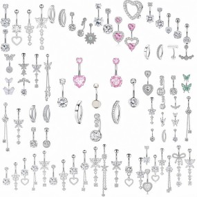 Belly Ring Set Supplier - 100 Types Shiny Zircon Wear Diamond