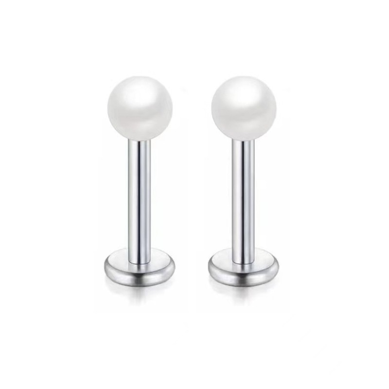 Body Accessories Supplier - Stainless Steel Flat Bottom Lip Stud