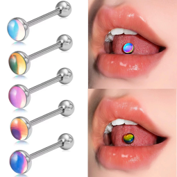 Piercing Jewelry Manufacturer - Titanium Alloy Dazzling Tongue