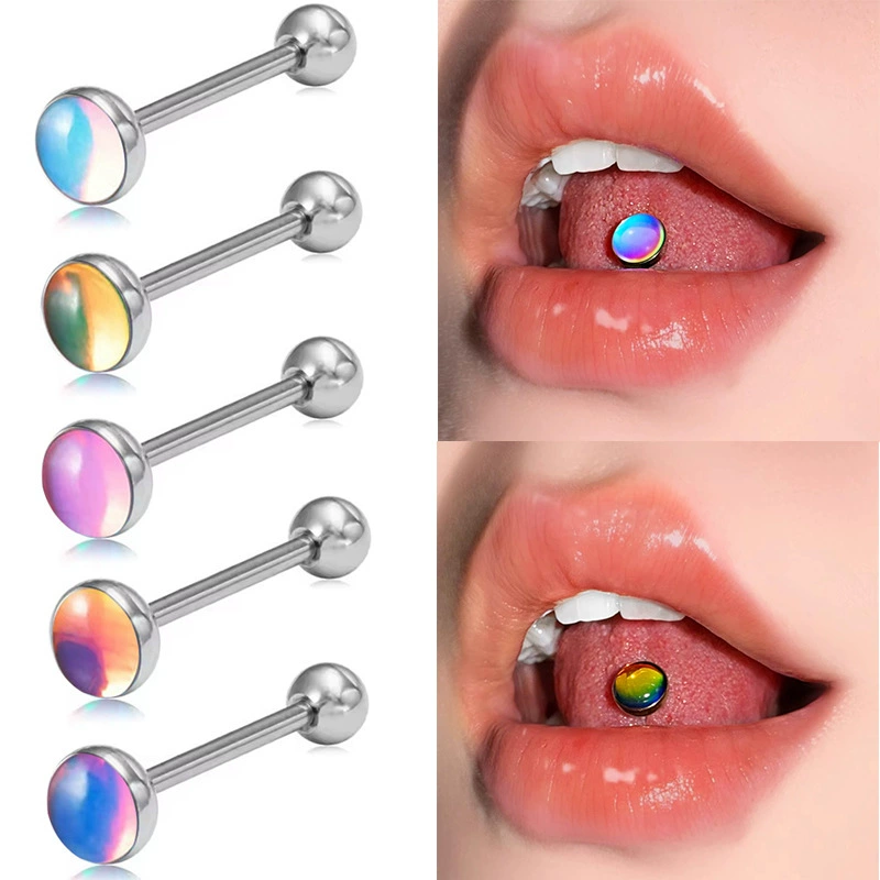 Piercing Jewelry Manufacturer - Titanium Alloy Dazzling Tongue