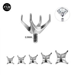 Titanium Accessories Supplier - G23 Internal Thread Four Claws