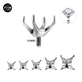 Titanium Accessories Supplier - G23 Internal Thread Four Claws
