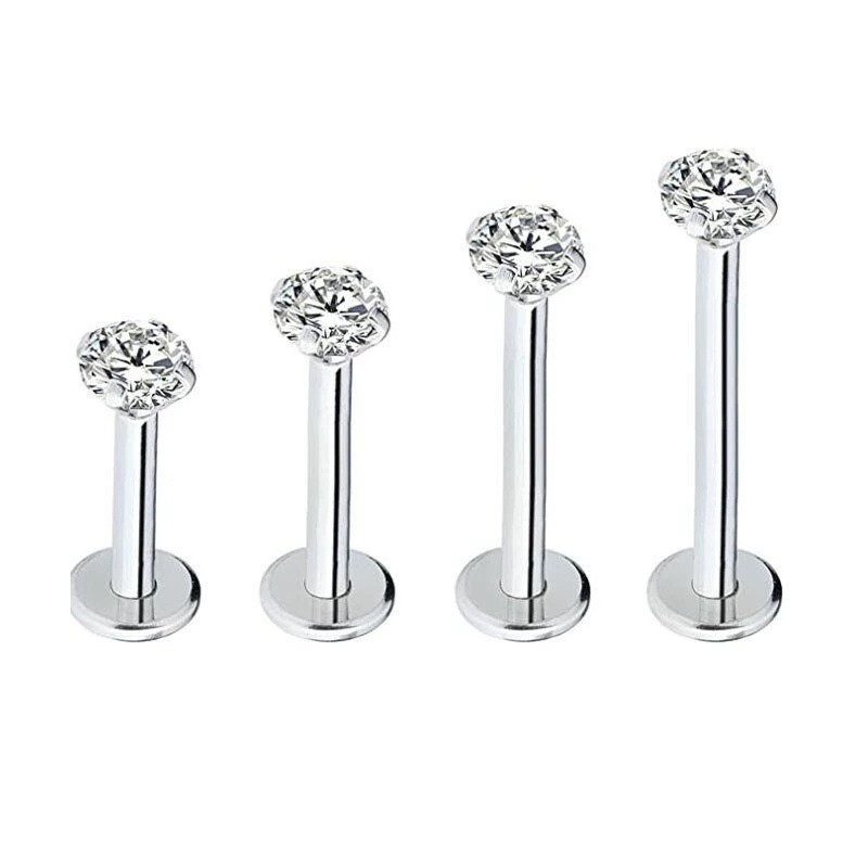 Piercing Jewelry Factory - CZ Zircon Lip Ring Fashion Pin Stud