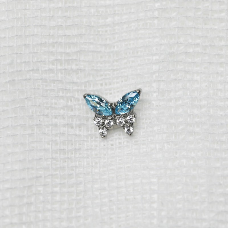 Titanium Jewelry Manufacturer - Butterfly Rock ASTM F136 Labret