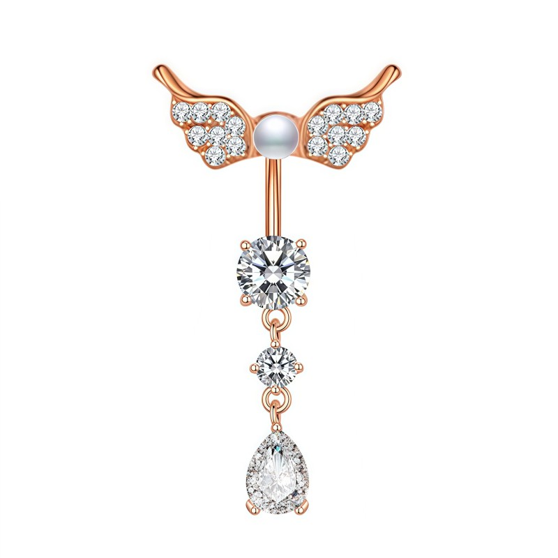 Pearl Wing Ring Factory - Stainless Steel Zircon Pendant