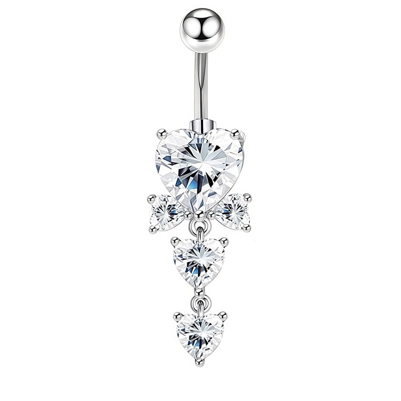 Heart Zircon Set Manufacturer - 9pcs/set Butterfly Flower Dangle