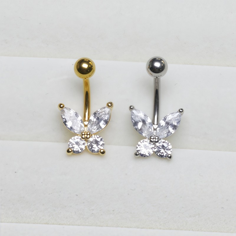 Butterfly Belly Ring Factory - Stainless Steel Silver Gold Tone