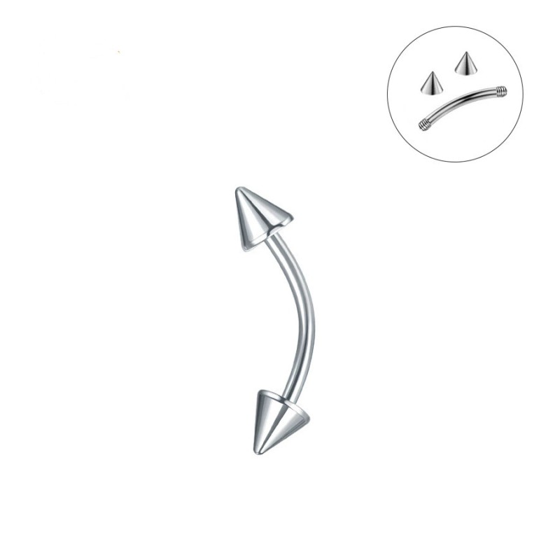 Banana Eyebrow Factory - 316L Surgical Steel Curved Barbell