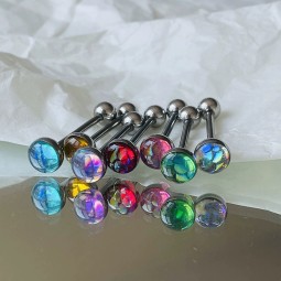 Piercing Jewelry Supplier - Anti-allergy Fish Scale Tongue Stud