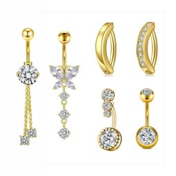 Body Jewelry Factory - 6PC Set Wedding Party Butterfly