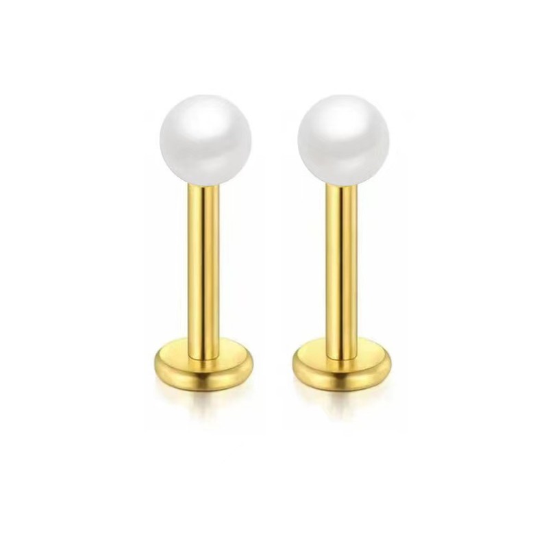 Body Accessories Supplier - Stainless Steel Flat Bottom Lip Stud