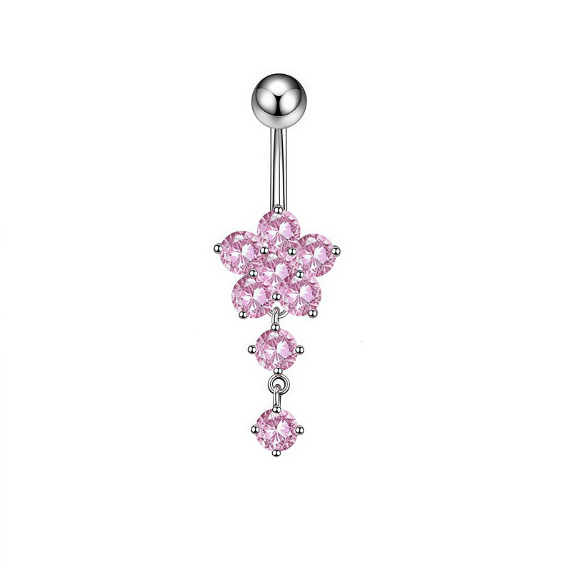 Heart Zircon Set Manufacturer - 9pcs/set Butterfly Flower Dangle