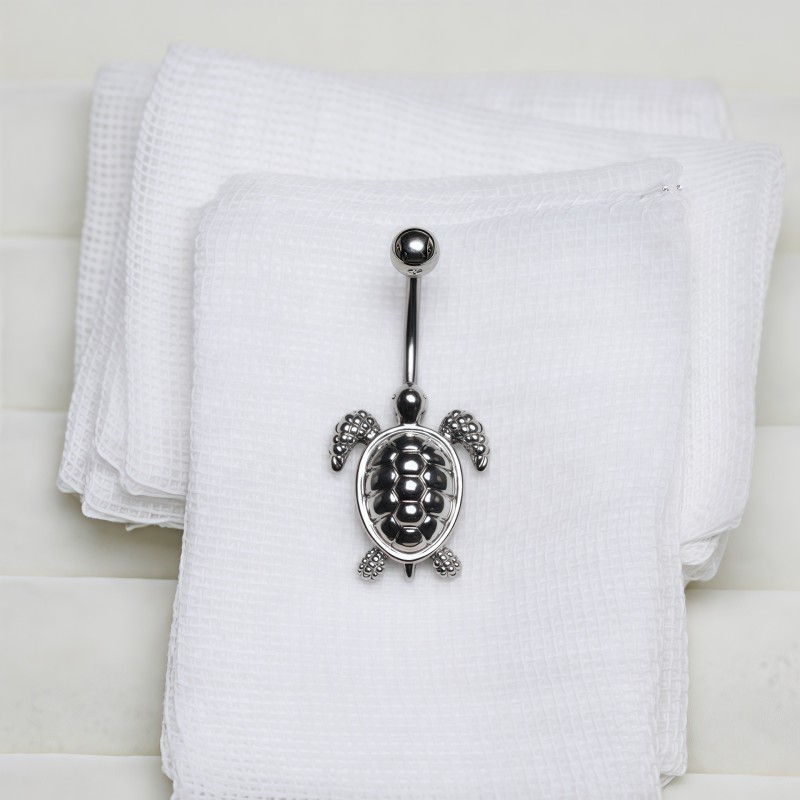 Silver Turtle Ring Supplier - Cute Animal Navel Piercing