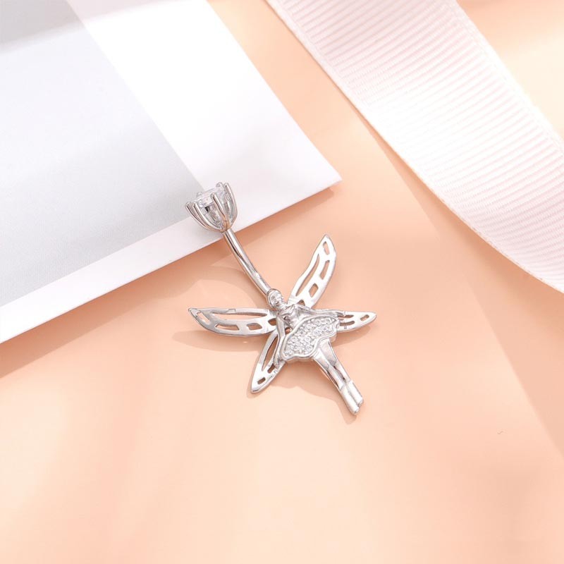 Silver Jewelry Manufacturer - Angel Design Ballet-shaped Navel