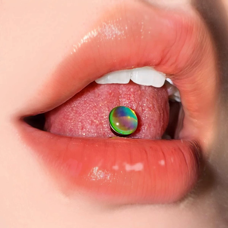 Piercing Jewelry Manufacturer - Titanium Alloy Dazzling Tongue