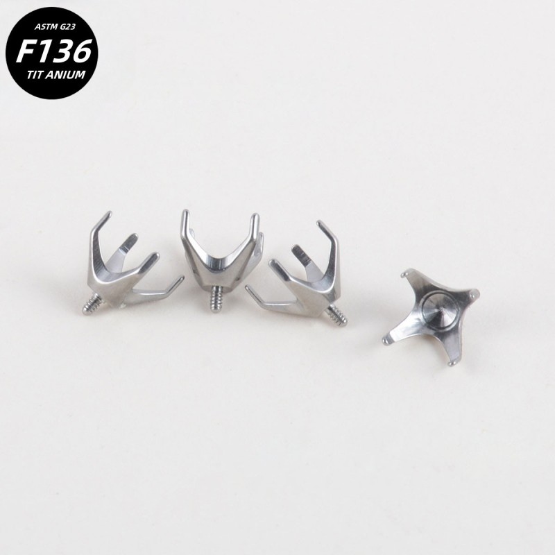 Titanium Accessories Supplier - G23 Internal Thread Four Claws