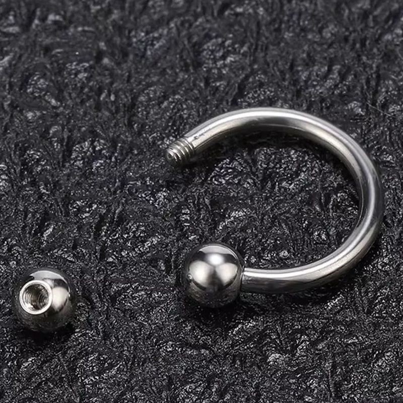 Body Jewelry Supplier - Externally Threaded Horseshoe Circular