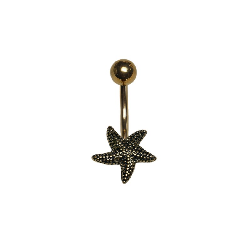 Starfish Belly Ring Factory - Stainless Steel Gold Tone