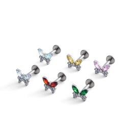 Titanium Jewelry Manufacturer - Butterfly Rock ASTM F136 Labret