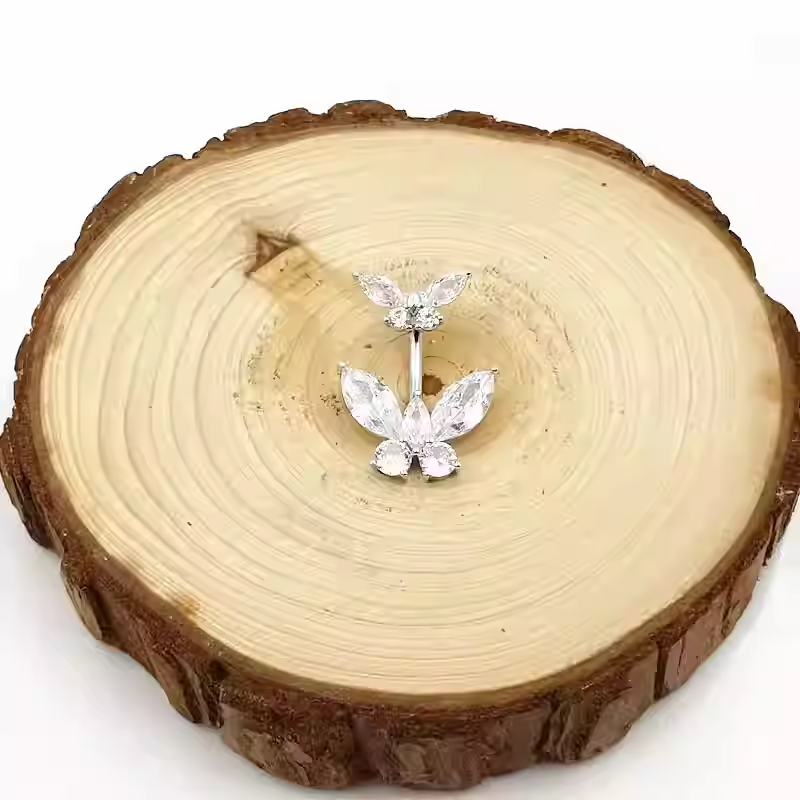 Piercing Jewelry Manufacturer - Double-headed Butterfly Belly
