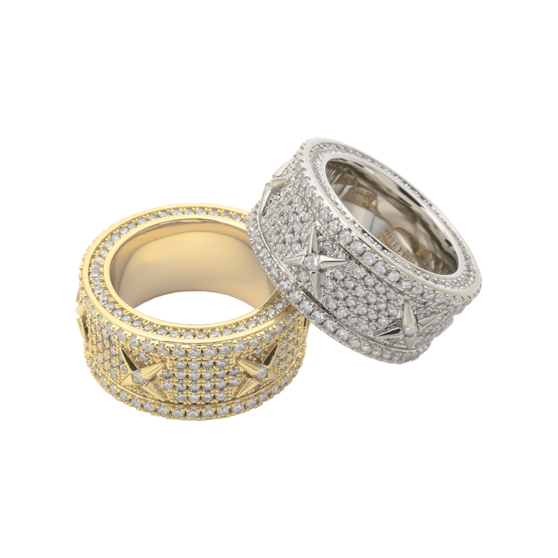 Copper Ring Manufacturer - Vintage Zircon Real Gold Unisex