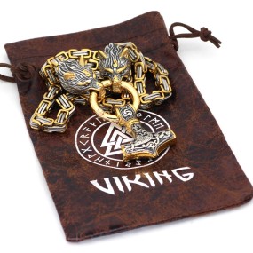 Thor's Hammer Supplier - Stainless Steel Square Chain Viking