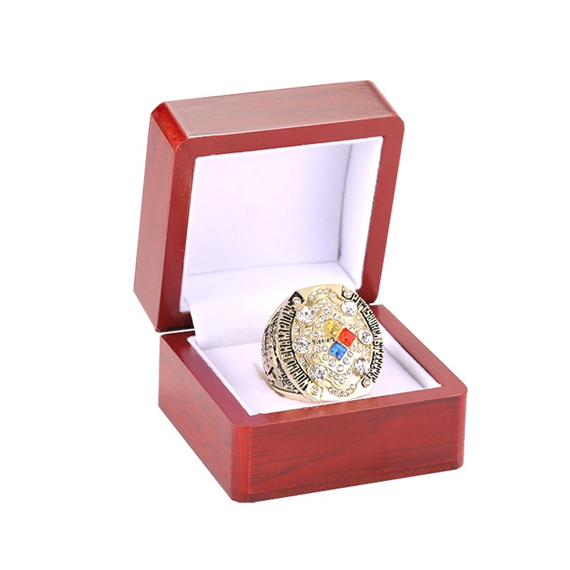 Steelers Ring Factory - Pittsburgh Steelers Trophy Wooden Box