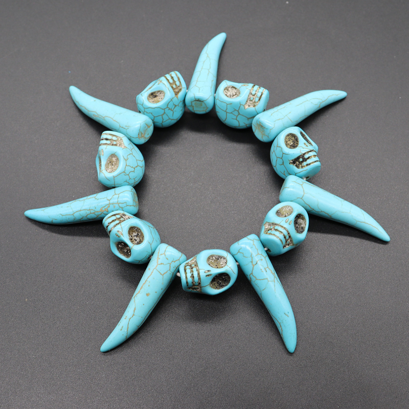 Alloy Bracelet Supplier - Color-blocking Bells Snowflake Beads