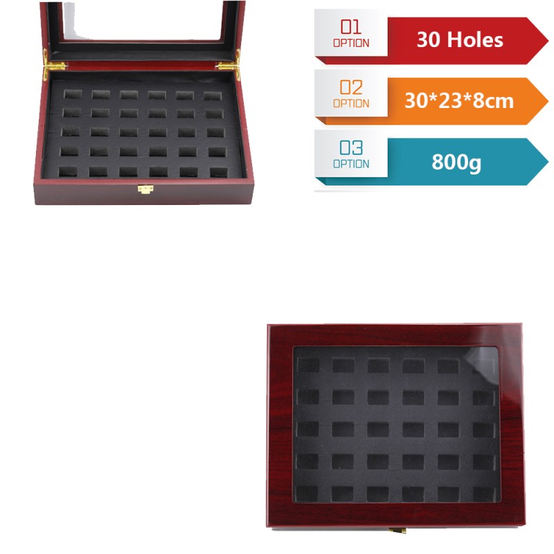 Jewelry Storage Factory - Red Solid Wood Custom Logo Luxury