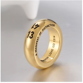Men's Ring Manufacturer - Titanium Steel Gold Plated Korean Style