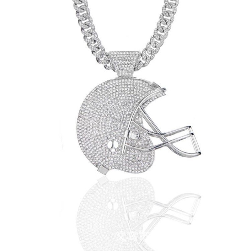 Rugby Necklace Factory - Vintage Full Rhinestones Exaggerated