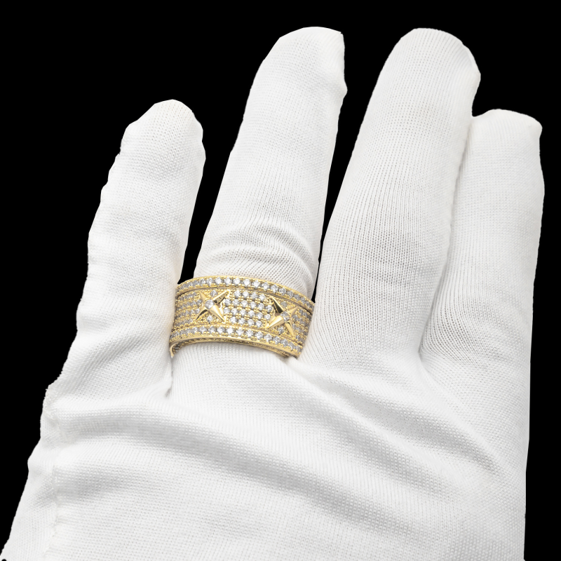 Copper Ring Manufacturer - Vintage Zircon Real Gold Unisex